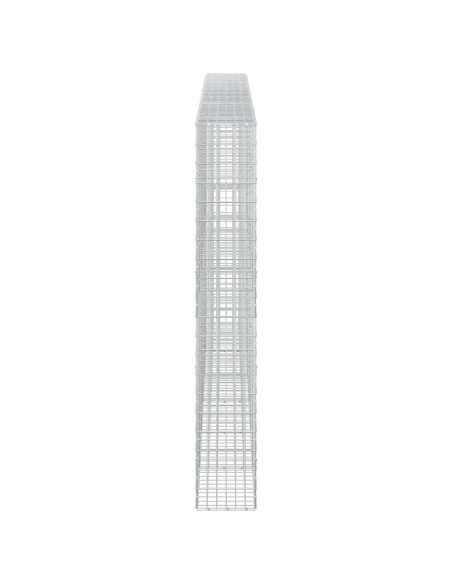 Gabione con Filo da 5 mm e Rete da 5x10 cm 600x30x200 cm