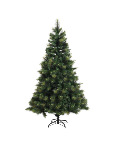 Albero di Natale artificiale con palline 150 cm 150 LED