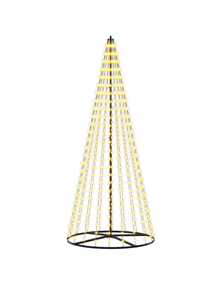 Albero di Natale LED 235 cm 500 LED Bianco caldo Ferro Nero