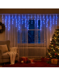 Tende di luci 798 LED Blu 2000 x 72 cm