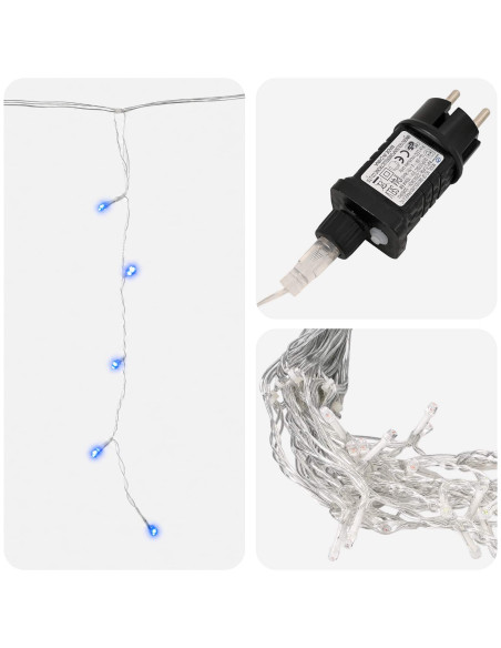 Tende di luci 798 LED Blu 2000 x 72 cm