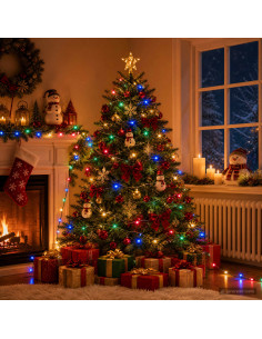 Luci di Natale a due colori 600 LED Multicolore 60 m