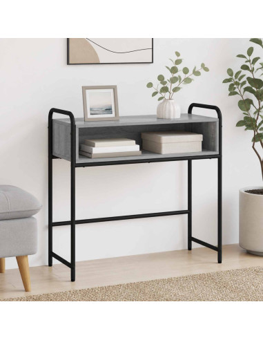Tavolo consolle Sonoma grigio 90 x 33 x 80,5 cm