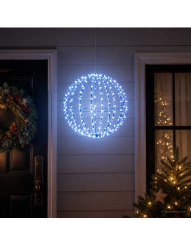 Luce a punta di Natale 192 LED Blu Diametro 60 x 63 cm