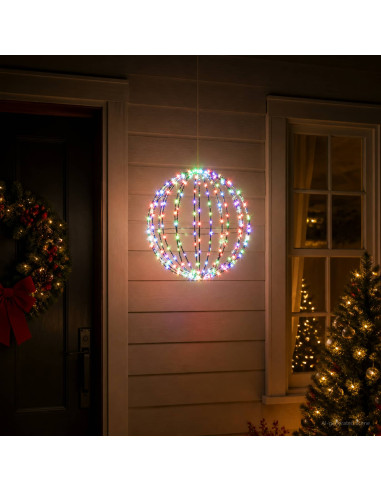 Luce a punta di Natale 96 LED Multicolore Diametro 30 x 32 cm