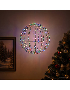 Luce a punta di Natale 192 LED RGB Diametro 60 x 63 cm