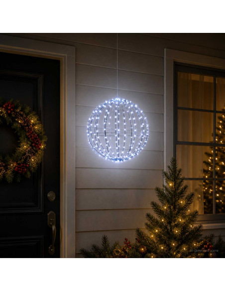 Luce a punta di Natale 96 LED Blu Diametro 30 x 32 cm