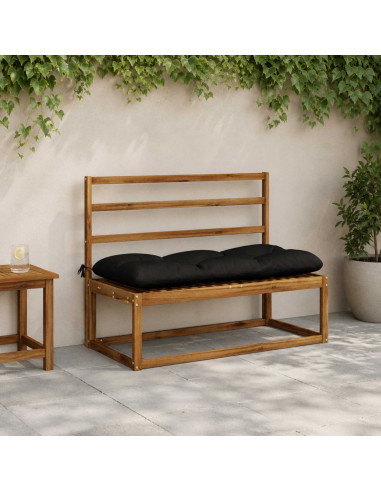 Cuscini per Panchina VIANEN 2 pz 100% Poliestere Nero