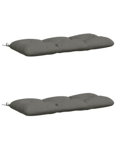 Cuscini per Panchina VIANEN 2 pz 100% Poliestere Grigio 2