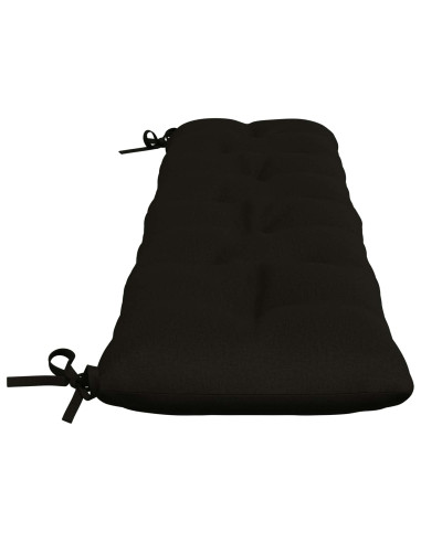 Cuscini per Panchina VIANEN 2 pz 100% Poliestere Nero