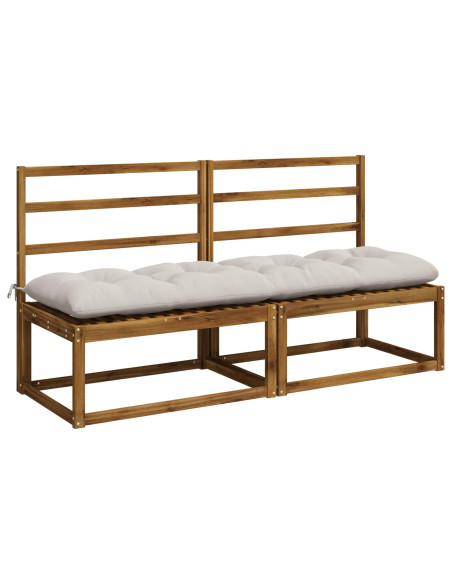 Cuscini per Panchina VIANEN 2 pz 100% Poliestere Bianco