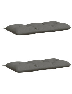 Cuscini per Panchina VIANEN 2 pz 100% Poliestere Grigio 2