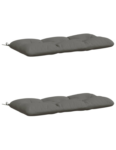 Cuscini per Panchina VIANEN 2 pz 100% Poliestere Grigio
