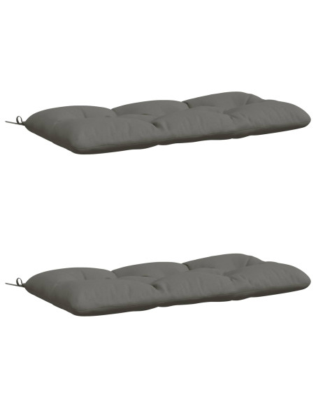 Cuscini per Panchina VIANEN 2 pz 100% Poliestere Grigio