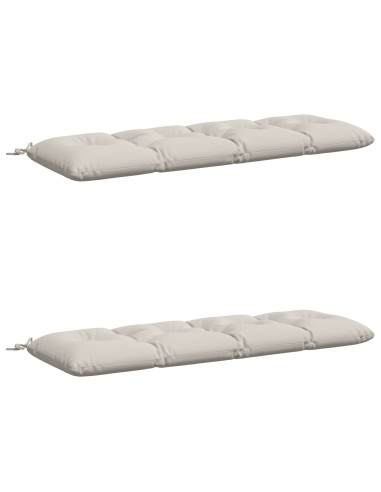 Cuscini per Panchina VIANEN 2 pz 100% Poliestere Bianco