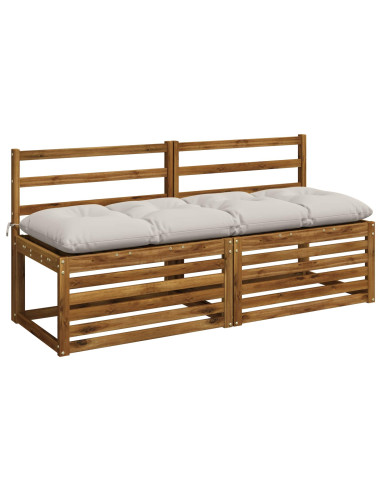 Cuscini per Panchina VIANEN 2 pz 100% Poliestere Bianco