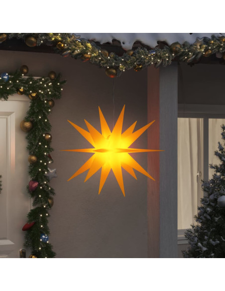 Luci di Natale con LED 3 pz Pieghevoli Gialle 100 cm