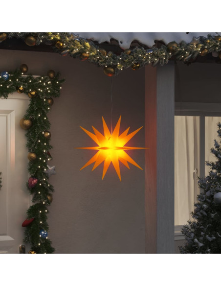 Luci di Natale con LED 3 pz Pieghevoli Gialle 43 cm