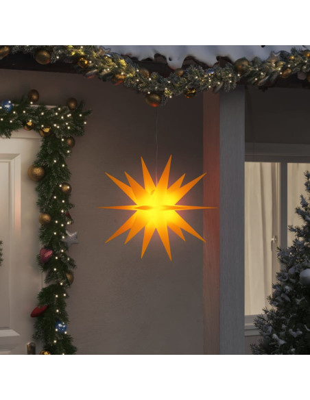 Luci di Natale con LED 3 pz Pieghevoli Gialle 57 cm