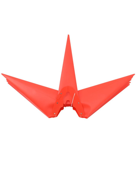 Luci di Natale con LED 3 pz Pieghevoli Rosse 57 cm