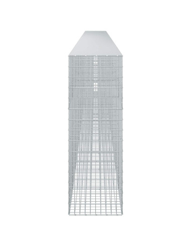 Gabione con Filo da 5 mm e Rete da 5x10 cm 1050x50x150 cm