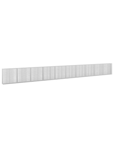 Gabione con Filo da 5 mm e Rete da 5x2,5 cm 1000x30x100 cm