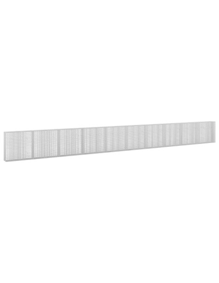 Gabione con Filo da 5 mm e Rete da 5x2,5 cm 1000x30x100 cm