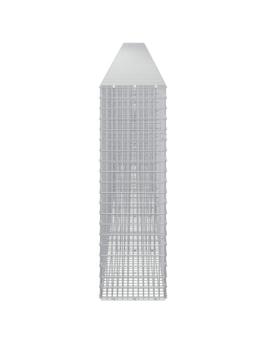 Gabione con Filo da 5 mm e Rete da 5x2,5 cm 1000x30x100 cm