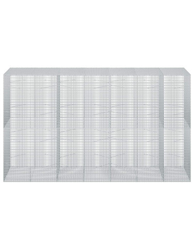 Gabione con Filo da 5 mm e Rete da 5x2,5 cm 350x100x200 cm