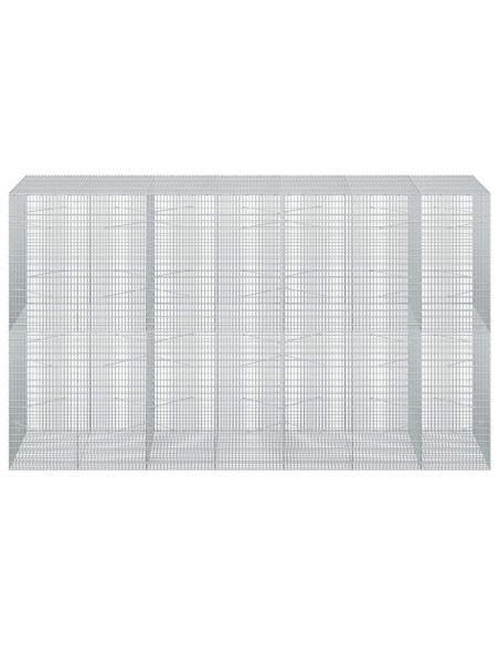 Gabione con Filo da 5 mm e Rete da 5x2,5 cm 350x100x200 cm