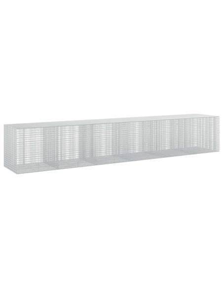 Gabione con Filo da 5 mm e Rete da 5x2,5 cm 600x100x100 cm