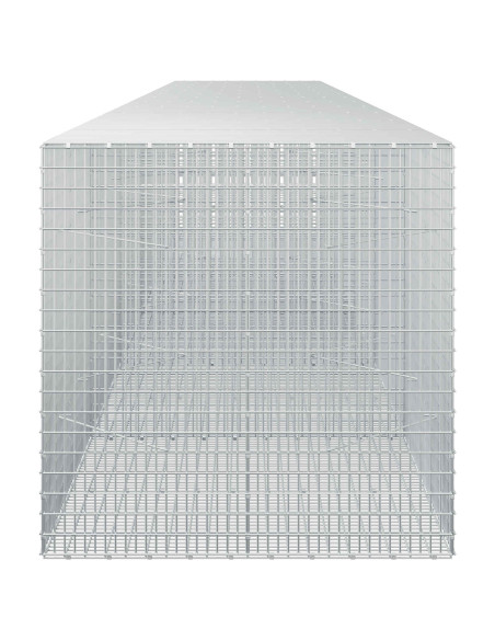 Gabione con Filo da 5 mm e Rete da 5x2,5 cm 600x100x100 cm
