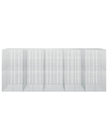 Gabione con Filo da 5 mm e Rete da 5x2,5 cm 500x50x200 cm