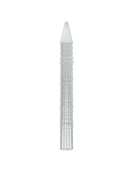 Gabione con Filo da 5 mm e Rete da 5x2,5 cm 1200x10x100 cm