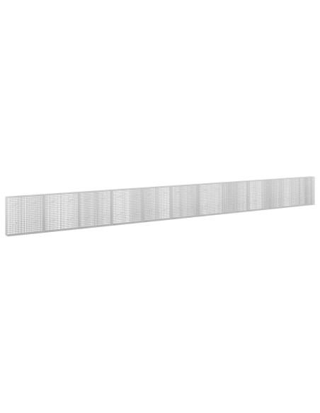 Gabione con Filo da 5 mm e Rete da 5x2,5 cm 1100x20x100 cm