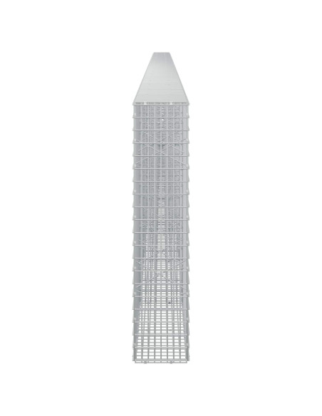 Gabione con Filo da 5 mm e Rete da 5x2,5 cm 1100x20x100 cm