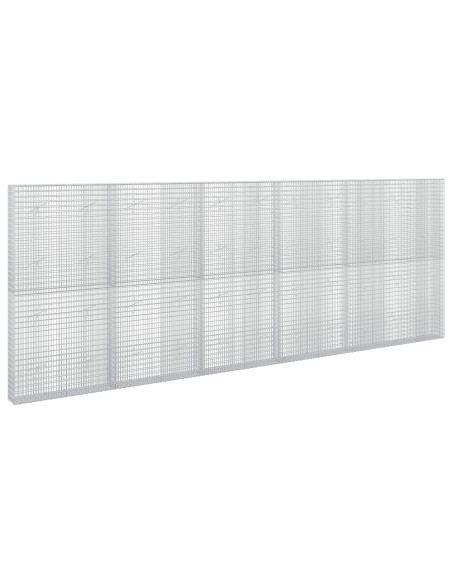 Gabione con Filo da 5 mm e Rete da 5x2,5 cm 550x20x200 cm