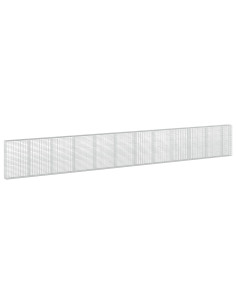Gabione con Filo da 5 mm e Rete da 5x10 cm 1150x30x150 cm 2