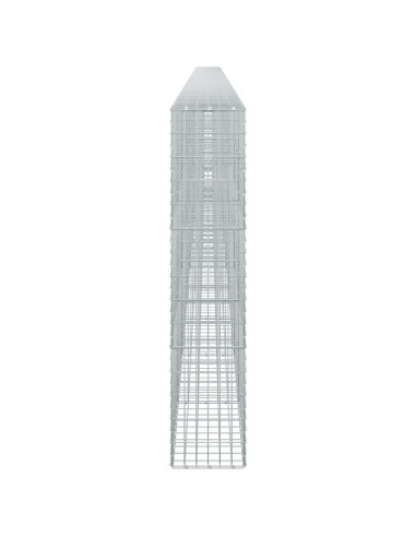 Gabione con Filo da 5 mm e Rete da 5x10 cm 1150x30x150 cm