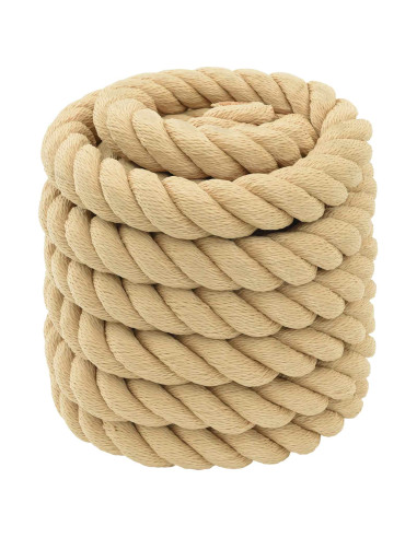 Corda multiuso 40 mm 25 m Naturale PP 9600 kg Carico massimo