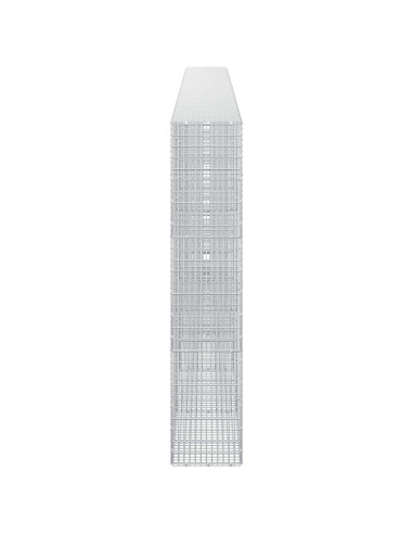 Gabione con filo da 3,5 mm e rete da 5x2,5 cm 600x30x150 cm