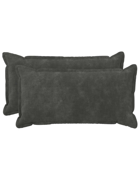 Cuscino 2 pz HOUTEN Antracite 40 x 70 cm Fleece in microfibra