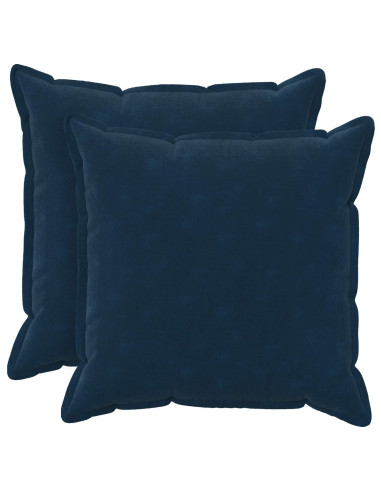 Cuscino 2 pz HOUTEN Blu 80 x 80 cm Fleece in microfibra