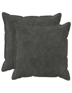 Cuscino 2 pz HOUTEN Antracite 70 x 70 cm Fleece in microfibra