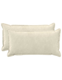 Cuscino 2 pz HOUTEN Crema 40 x 70 cm Fleece in microfibra