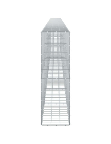 Gabione con filo da 5 mm e rete 10x10 cm 800x30x100 cm
