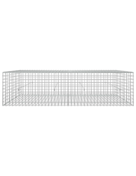 Gabione con filo da 5 mm e rete da 5x5 cm 200x50x50 cm