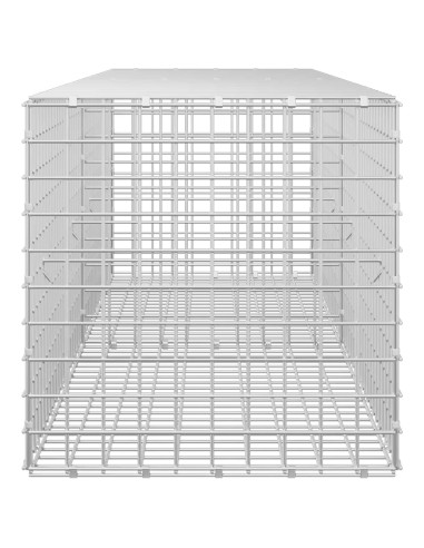 Gabione con filo da 5 mm e rete da 5x5 cm 200x50x50 cm