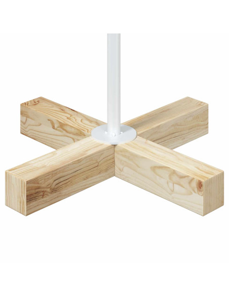 Albero a Cono di Natale KUOPIO 125 cm Acciaio Bianco