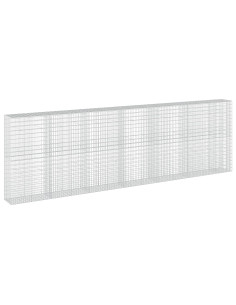 Gabione con Filo da 5 mm e Rete da 5x10 cm 650x50x200 cm 2